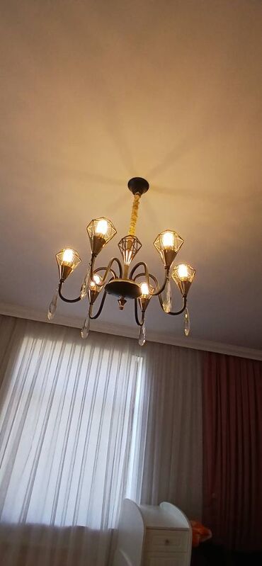çılçiraq: Led Çılçıraq, 4 və daha çox lampa, Şüşə