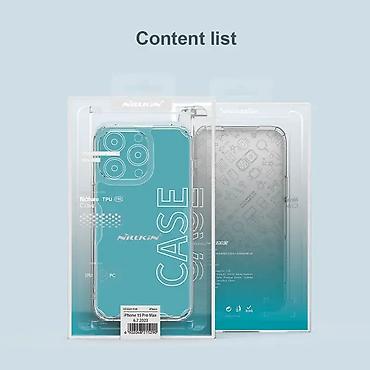 Maske i futrole za telefone: Maska Nillkin Nature Pro za iPhone 15 Pro Max 6.7 transparent. Uz brzu — 12
