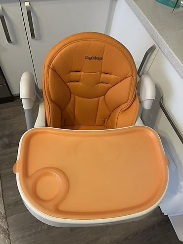 Стульчики для кормления: Стульчик для кормления, Peg perego, Пластик, Другой вид, цвет - Оранжевый — 4