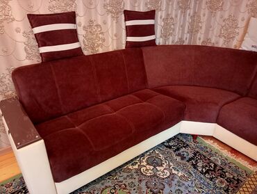 чехлы на диван бишкек: Угловой диван, Б/у, Раскладной, С подъемным механизмом, Набук, Нет доставки