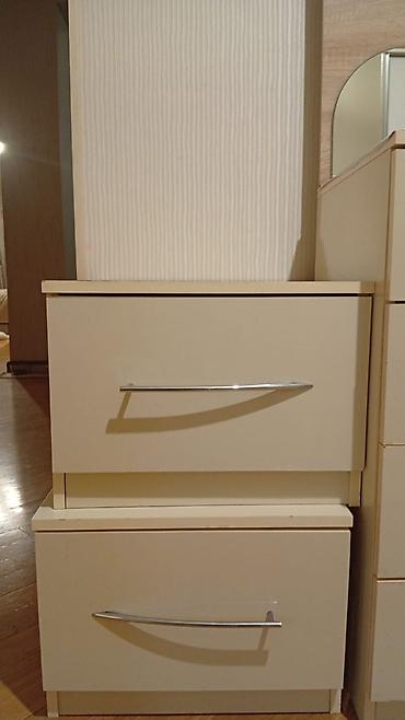 güzgüsü: Krem rəngli komod və güzgülü üst panel dəsti - Material — 5