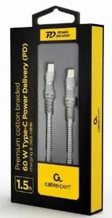 Kablovi za telefone: Cablexpert USB-C na USB-C kabl 1.5 m – 60 W Power Delivery - Tip: USB — 15