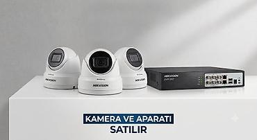 Hikvision markalı 3 ədəd kamera və 1 ədəd qeydiyyat cihazı (aparat)