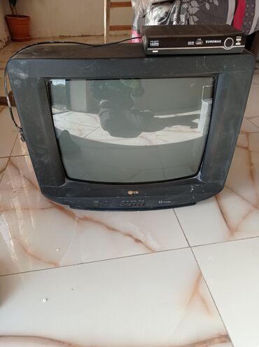 ikinci əl qapi: LG kineskop televizor + EUROMAX rəqəmsal tunerlə birlikdə.tam işlek