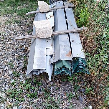 qapi ucun aksesuarlar: Yaşıl rəngli metal profnastil/metal kiremit panelləri Məhsulun — 6