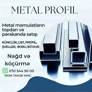 Metal məhsulları: Hər növ metalların satışı — 7