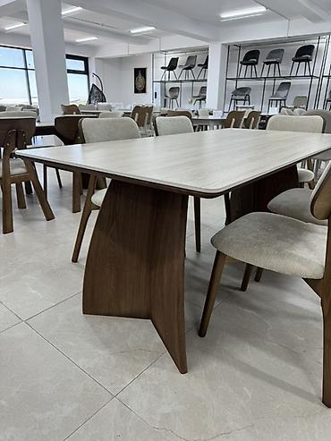 table study: Столовый комплект: прямоугольный обеденный стол 160/80 + 6 стульев - — 6