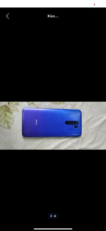 телефон fly большой: Xiaomi Redmi 9, 64 ГБ, цвет - Голубой, 
 Сенсорный, Отпечаток пальца, Две SIM карты