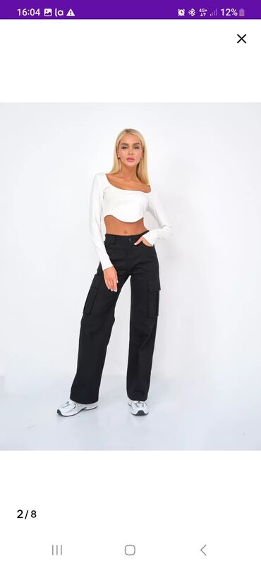 джинсы размер м: Карго, Средняя талия