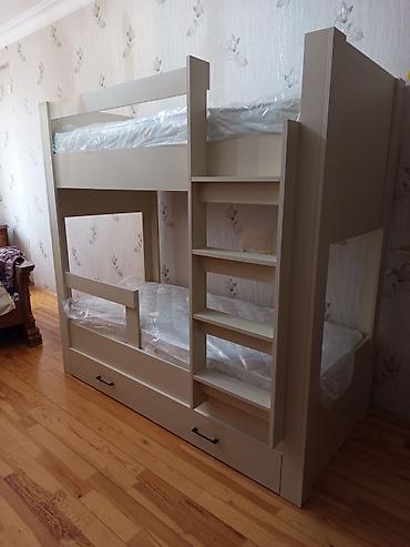 yevlax mebel: Oğlan və qız üçün, Yeni, Çarpayı, Matras ilə, Siyirməli, Laminat — 1