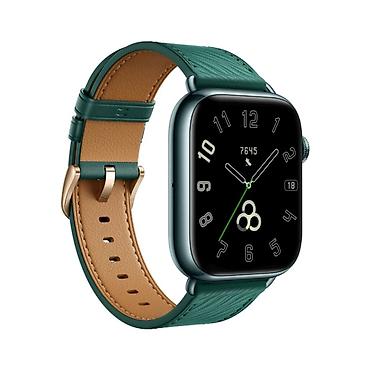 armani saat: HONOR Watch 5 ağıllı saat - Rəng: yaşıl kəmərli model (dəri — 1