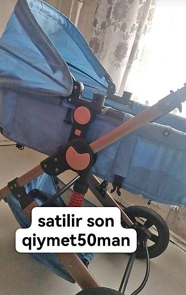 uwaq arabasi type 1: Uşaq arabası – mavi rəng Xüsusiyyətlər: - Təkhəndli itələmə sistemi — 1