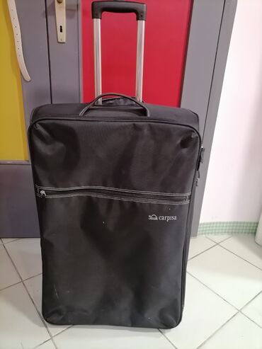 carpisa torba: Kofer veliki platneni CARPISA crni na točkiće oko 70 /50 /30 ispravan