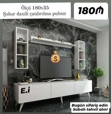 TV altlığı: TV stend rəng seçimi var