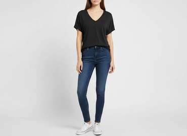 czarne t shirty oversize: Gap, T-shirt damski, rozmiar S