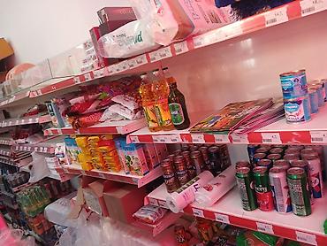 ref: Mini-market rəfləri və assortimenti Məhsullar: - İçkilər: qazlı və — 1