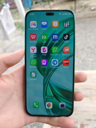 kompyuter aliram: Honor X8b, 256 GB, rəng - Yaşıl, Barmaq izi
