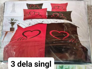 Posteljina: Pamucne posteljine Set sadrzi 3 dela: Cena: 2150 din Jorganska navlaka — 8
