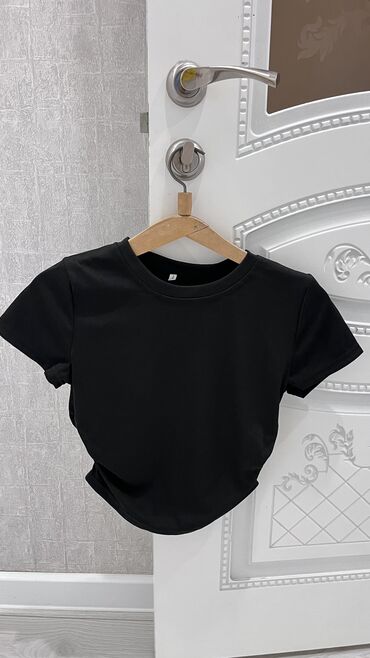 длинные футболки для девушек: Футболка, Классикалык модель, Кытай
