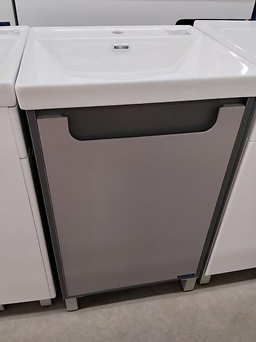 silver kitchen: Тумба с умывальником для ванной - Комплект: напольная тумба на ножках — 1