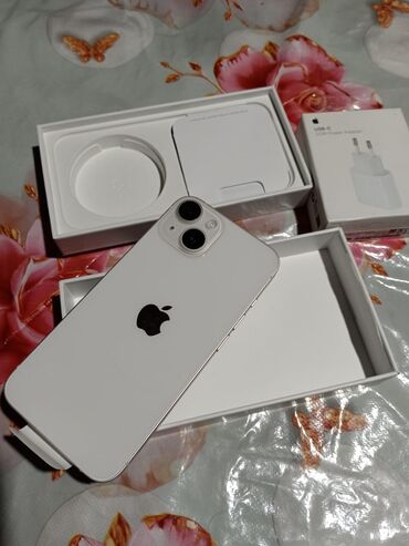 Apple iPhone: IPhone 14, 128 ГБ, Белый, Face ID