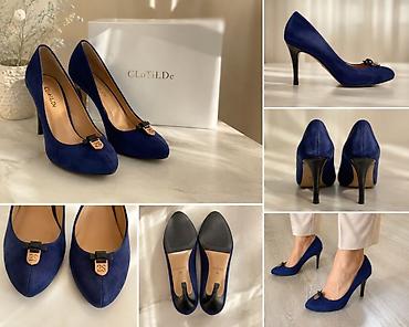 stud 5000: Туфли-лодочки CLoTiLDe. Новые Каблук 11 см - Материал: бархатистая — 1