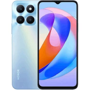 honur telefon: Honor X6a, 128 GB, rəng - Mavi, Barmaq izi, Face ID