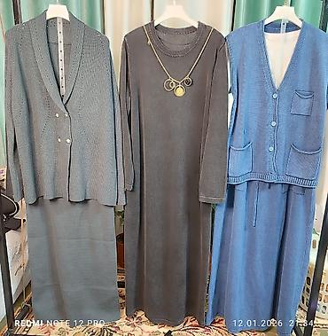 Повседневные платья: Вязаные платья и костюмы - Модели: приталенные вязаные платья на — 4