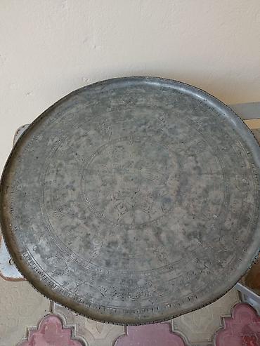 Аксессуары для кухни: Böyük ölçülü metal sini/tray - Material: qalaylı/boz tonlu döymə — 1