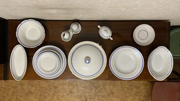Наборы посуды: Фарфоровый сервиз, Пр-во Корея. 2 тарелки для супа, 3 столовых — 14