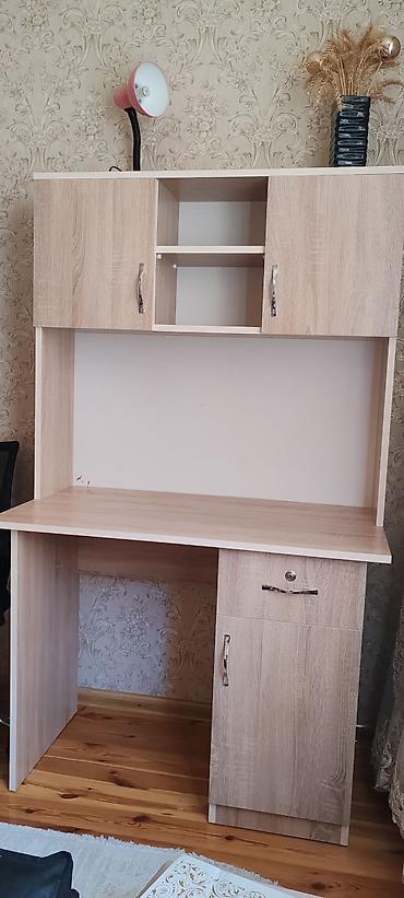 mətbəxt stolları: Düz masa, Polkalı, Siyirməli, Teksturalı laminat — 1