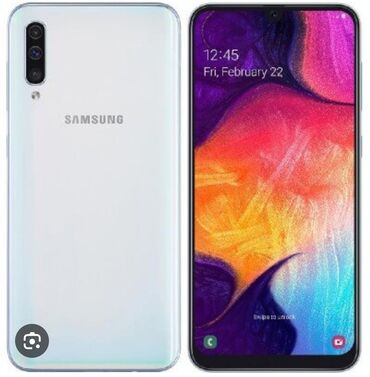 запчасти газ 21: Samsung A50, 64 ГБ, цвет - Серый, Отпечаток пальца