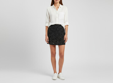 tiulowe spódnice w kropki: H&M Basic, Spódnica damska, rozmiar M