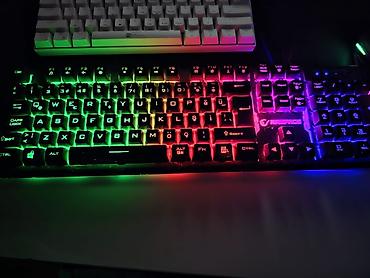 ipad ucuz: Satılır: Rampage markalı full RGB aydınlatmalı oyuncu klavyesi (model — 1