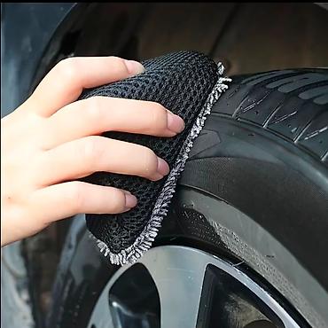 diskler teker: Avtomobil yuma və təmizləmə üçün mikrofiber süngər – 1 ədəd — 4