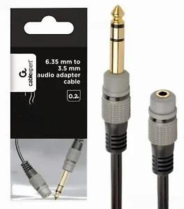 Kablovi za telefone: CABLEXPERT audio adapter kabl 6.35 mm na 3.5 mm - Namena: povezivanje — 13