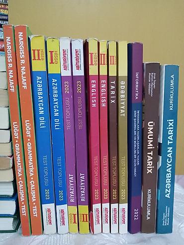 Məhsul: Abituriyent hazırlığı üçün dərs vəsaitləri və test topluları