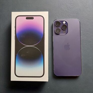 gt 10 pro qiymeti: IPhone 14 Pro, 256 GB, Deep Purple, Zəmanət, Simsiz şarj, Face ID