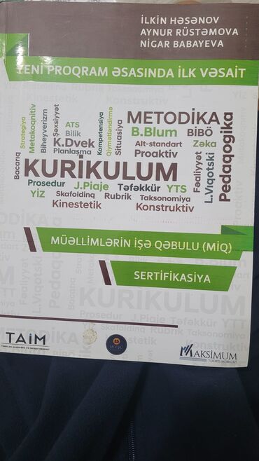 Tavalar: Məhsul: “Yeni proqram əsasında ilk vəsait – Kurikulum” kitabı