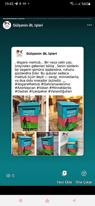 Ev üçün digər mallar: 🌿 Taxtadan hazırlanmış əl işi poçt qutusu 🌿 Həm dekorativ, həm də — 15