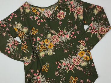 bluzki z bufkami w kwiaty: Блуза жіноча, XL, стан - Хороший