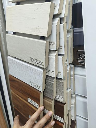 Плинтус с кабель-каналом: Новый, Другой бренд, цвет - Белый, МДФ — 4