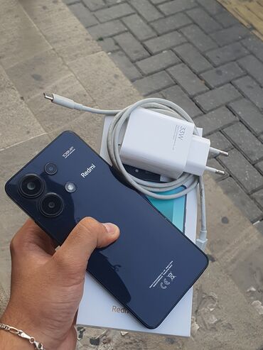 Redmi Note 13, 128 ГБ, цвет - Черный, Гарантия, Отпечаток пальца, Беспроводная зарядка