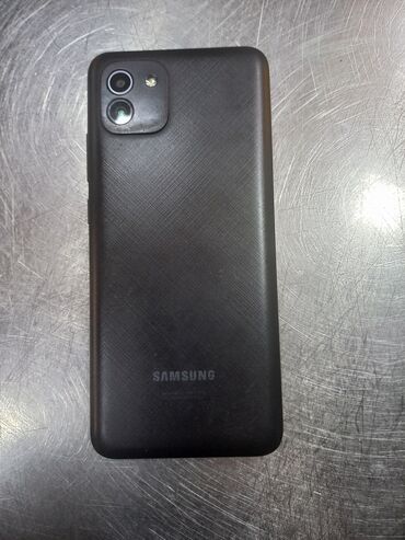 telefonlar təzə: Samsung Galaxy A03, 64 GB, rəng - Qara, Sensor, İki sim kartlı, Face ID