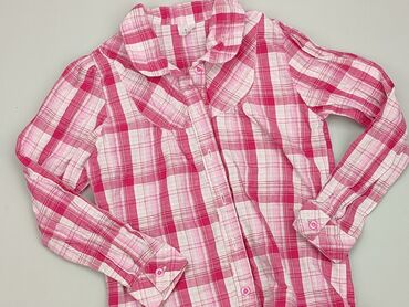 Koszula 8 lat, stan - Bardzo dobry, wzór - Kratka, kolor - Różowy
