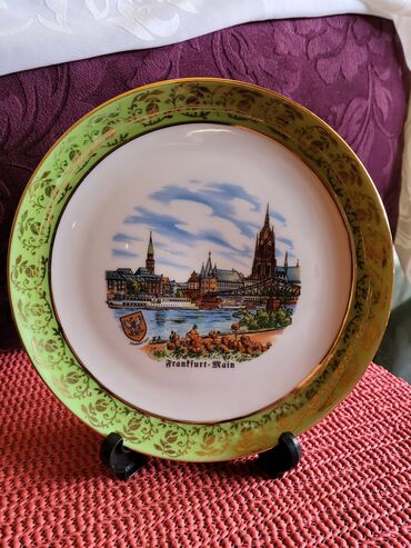 Slike i ramovi: Tanjir nov za zid,vintaz Frankfurt. Porcelanski nov tanjir za — 1