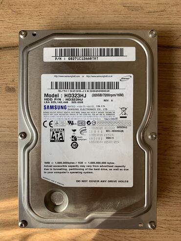 Жесткие диски, переносные винчестеры: Накопитель, Б/у, Samsung, HDD, 256 ГБ, 2.5", Для ПК