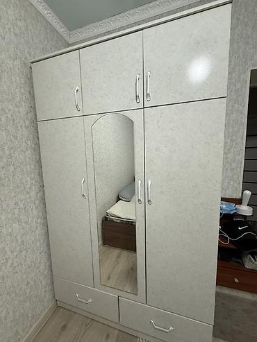 silver kitchen: Шкаф платяной с антресолью и зеркалом - Цвет: светло-серый/белый — 2