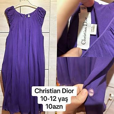 ağ don: Christian Dior qız uşağı üçün don - Bənövşəyi rəngdə, yüngül və axıcı — 1