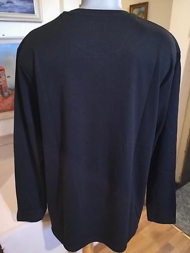 fit: Novi muski pamucni duks Redway u velikim brojevima 3XL 4XL Crni — 4